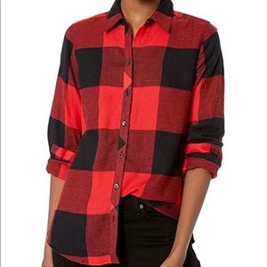 Red/Black Buffalo Plaid Women’s Button Down